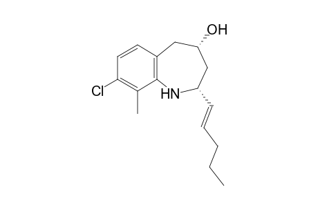 cis-8-Chloro-9-methyl-2-[(E)-pent-1-enyl]-2,3,4,5-tetrahydro-1H-1-benzazepin-4-ol