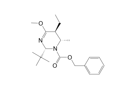 (2R,4S,5S)-2-tert-butyl-5-ethyl-6-methoxy-4-methyl-4,5-dihydro-2H-pyrimidine-3-carboxylic acid (phenylmethyl) ester