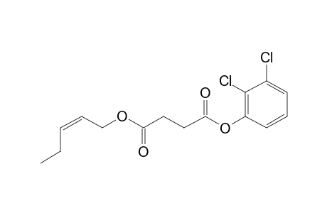 Succinic acid, 2,3-dichlorophenyl cis-pent-2-en-1-yl ester