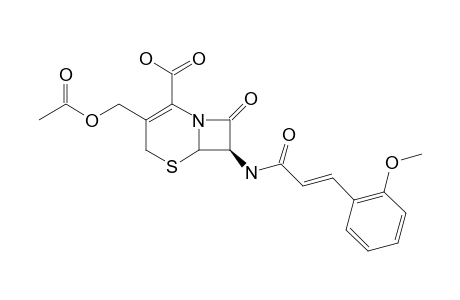 7-BETA-(2-METHOXYCINNAMOYL)-AMINO-3-ACETOXYMETHYL-CEPHALOSPORINE