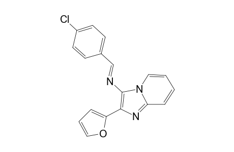 (E)-(4-chlorobenzylidene)-[2-(2-furyl)imidazo[1,2-a]pyridin-3-yl]amine