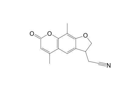 2-(5,9-dimethyl-7-oxidanylidene-2,3-dihydrofuro[3,2-g]chromen-3-yl)ethanenitrile