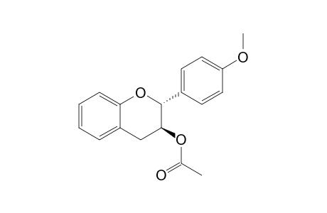 (2R,3S)-trans-4'-Methoxy-3-O-acetylflavan
