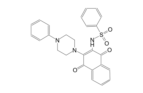N-[1,4-dioxo-3-(4-phenyl-1-piperazinyl)-1,4-dihydro-2-naphthalenyl]benzenesulfonamide