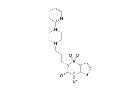 2-[3-[1-[4-(2-PYRIDYL)-PIPERAZINYL]]-PROPYL]-2H-THIENO-[2,3-E]-[1,2,4]-THIADIAZIN-3(4H)-ONE-1,1-DIOXIDE-MONO-HYDROBROMIDE