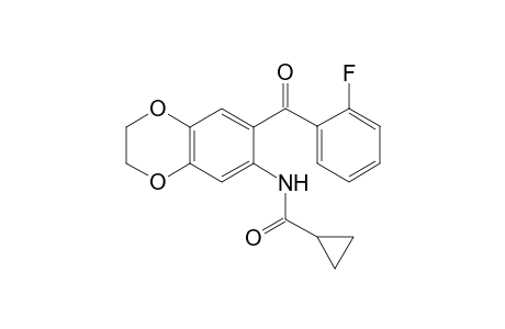 Cyclopropanecarboxamide, N-[7-(2-fluorobenzoyl)-2,3-dihydro-1,4-benzodioxin-6-yl]-