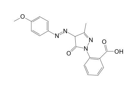 Benzoic acid, 2-[4,5-dihydro-4-[2-(4-methoxyphenyl)diazenyl]-3-methyl-5-oxo-1H-pyrazol-1-yl]-