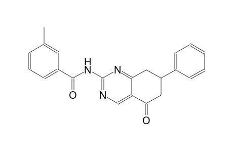 3-methyl-N-(5-oxo-7-phenyl-5,6,7,8-tetrahydro-2-quinazolinyl)benzamide