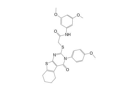 N-(3,5-dimethoxyphenyl)-2-{[3-(4-methoxyphenyl)-4-oxo-3,4,5,6,7,8-hexahydro[1]benzothieno[2,3-d]pyrimidin-2-yl]sulfanyl}acetamide