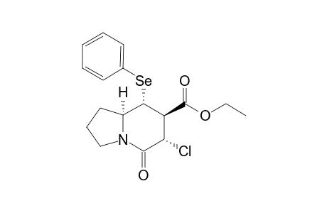 (6S,7S,8R,8aS)-6-Chloro-7-ethoxycarbonyl-8-phenylselenyl-5(8H)-indolizidinone