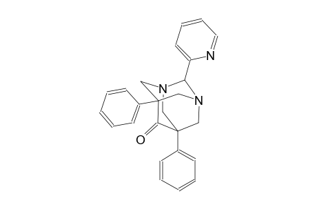 1,3-diazatricyclo[3.3.1.1~3,7~]decan-6-one, 5,7-diphenyl-2-(2-pyridinyl)-