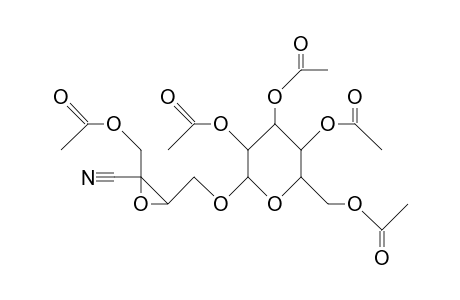 4.beta.-D-Glucopyranosyloxy-2,3-epoxy-2-hydroxymethyl-butyronitrile pentaacetate