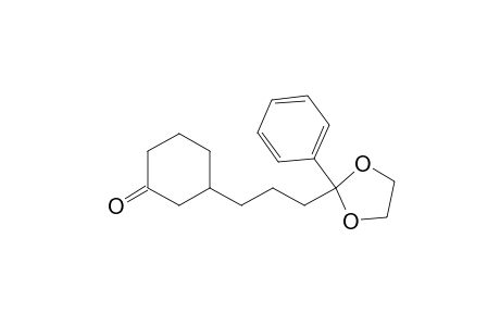 2-[3-(3-Oxocyclohexyl)propyl]-2-phenyl-1,3-dioxolane
