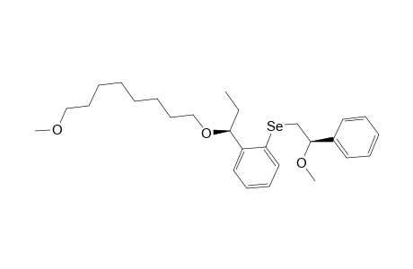 (S)-1-[2-{[(R)-(2-Methoxy-2-phenyl)ethyl}seleno}phenyl]propyl methoxyoctyl ether