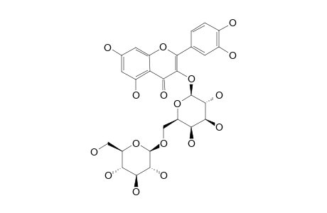 QUERCETIN-3-O-BETA-GLUCOPYRANOSYL-(1->6)-BETA-GALACTOPYRANOSIDE