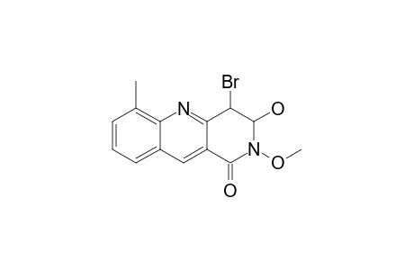 4-BROMO-3-HYDROXY-2-METHOXY-6-METHYL-3,4-DIHYDROBENZO-[B]-[1,6]-NAPHTHYRIDIN-1(2H)-ONE