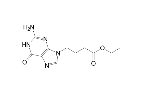 4-(2-amino-6-keto-3H-purin-9-yl)butyric acid ethyl ester