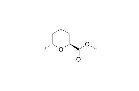 (2S,6R)-6-methyltetrahydropyran-2-carboxylic acid methyl ester