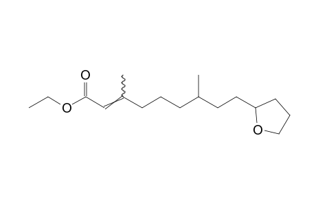 3,7-dimethyl-9-(tetrahydro-2-furyl)-2-nonenoic acid, ethyl ester
