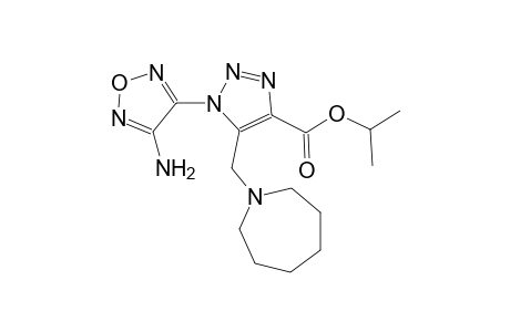 isopropyl 1-(4-amino-1,2,5-oxadiazol-3-yl)-5-(hexahydro-1H-azepin-1-ylmethyl)-1H-1,2,3-triazole-4-carboxylate