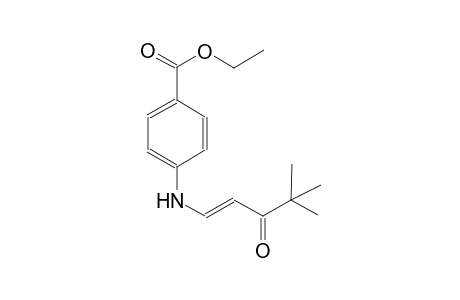 benzoic acid, 4-[[(1E)-4,4-dimethyl-3-oxo-1-pentenyl]amino]-, ethyl ester