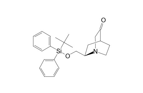 (2R)-2-(tert-Butyldiphenylsilyloxymethyl)-1-azabicyclo[2.2.2]octan-5-one