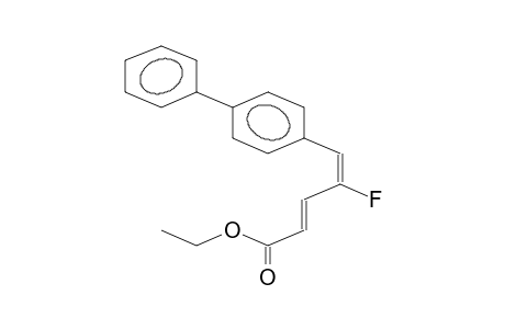 ETHYL 4-FLUORO-5-(4-PHENYLPHENYL)PENTA-2,4-DIENOATE (ISOMER MIXTURE)