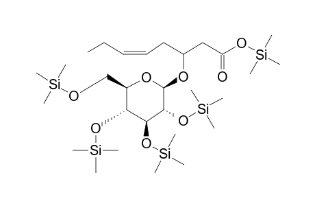 (Z)-3-[(2R,3R,4S,5S,6R)-3,4,5-Trihydroxy-6-(hydroxymethyl)oxan-2-yl]oxyoct-5-enoic acid, 5tms derivative