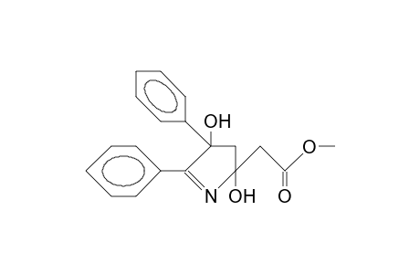 (2R*,4S*)-2-(3,4-Dihydro-2,4-dihydroxy-4,5-diphenyl-2H-pyrrol-2-yl)-acetic acid, methyl ester
