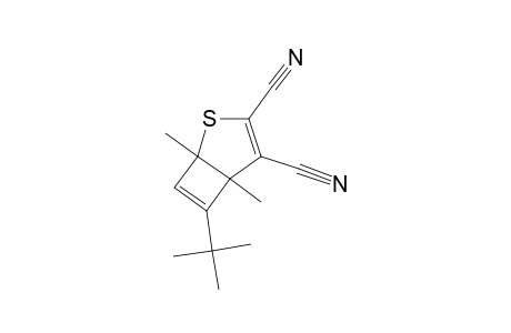 6-(1,1-Dimethylethyl)-1,5-dimethyl-2-thiabicyclo-[3.2.0]-hepta-3,6-diene-3,4-dicarbonitrile