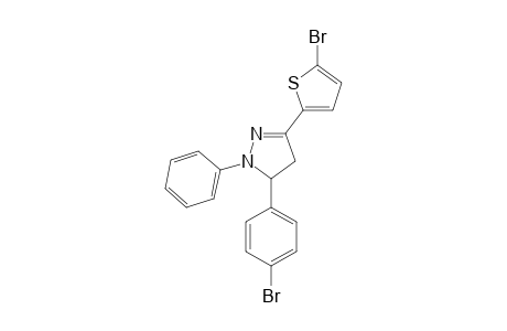 1-PHENYL-3-(5-BROMOTHIOPHEN-2-YL)-5-(4-BROMOPHENYL)-2-PYRAZOLINE