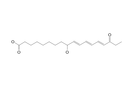 CORCHORIFATTY-ACID-A;9-HYDROXY-16-OXO-10E,12E,14E-OCTADECATRIENOIC-ACID