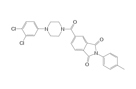 5-[4-(3,4-dichlorophenyl)piperazin-1-yl]carbonyl-2-(4-methylphenyl)isoindole-1,3-dione