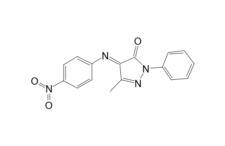 3H-Pyrazol-3-one, 2,4-dihydro-5-methyl-4-[(4-nitrophenyl)imino]-2-phenyl-