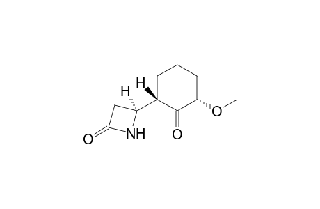 (4S,2'S,6'S)-4-(6'-Methoxy-1'-oxocyclohexan-2'-yl)azetidin-2-one isomer
