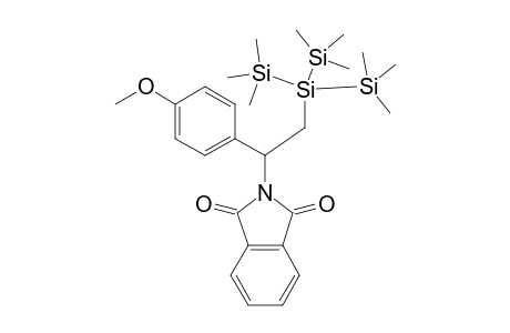 2-(2-(1,1,1,3,3,3-hexamethyl-2-(trimethylsilyl)trisilan-2-yl)-1-(4-methoxyphenyl)ethyl)isoindoline-1,3-dione