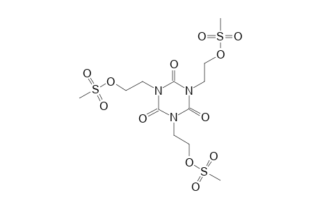 2-(3,5-Bis(2-[(methylsulfonyl)oxy]ethyl)-2,4,6-trioxo-1,3,5-triazinan-1-yl)ethyl methanesulfonate