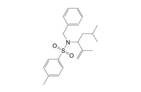 Benzenesulfonamide, 4-methyl-N-[3-methyl-1-(1-methylethenyl)butyl]-N-(phenylmethyl)-, (S)-