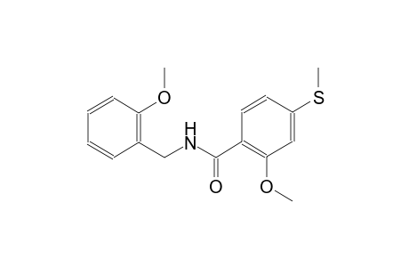 2-methoxy-N-(2-methoxybenzyl)-4-(methylsulfanyl)benzamide