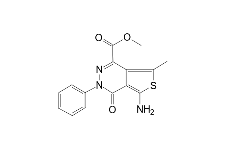 Methyl 5-amino-7-methyl-4-oxo-3-phenyl-3,4-dihydrothieno[3,4-d]pyridazine-1-carboxylate