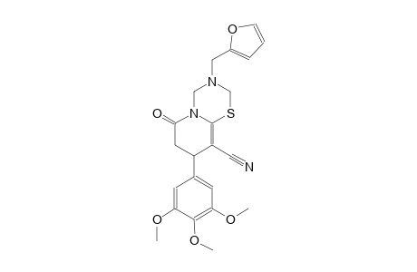 2H,6H-pyrido[2,1-b][1,3,5]thiadiazine-9-carbonitrile, 3-(2-furanylmethyl)-3,4,7,8-tetrahydro-6-oxo-8-(3,4,5-trimethoxyphenyl)-