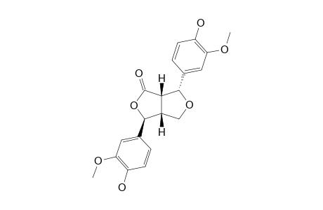 4-CIS,8-CIS-BIS-(4-HYDROXY-3-METHOXYPHENYL)-3,7-DIOXABICYClO-[3.3.0]-OCTAN-2-ONE