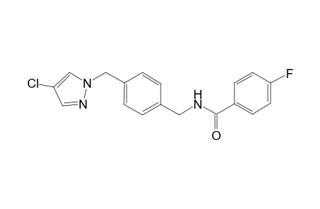 Benzamide, N-[[4-[(4-chloro-1H-pyrazol-1-yl)methyl]phenyl]methyl]-4-fluoro-