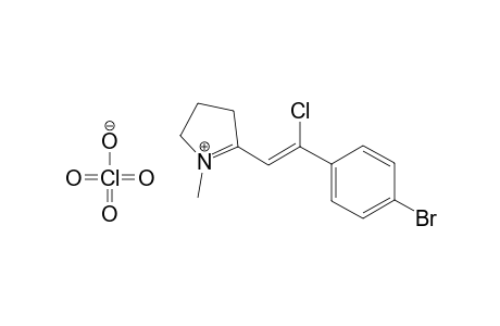 2-[2-(2-Chloro-2-(4-bromophenyl))ethenyl]-1-methylpyrrolenium perchlorate