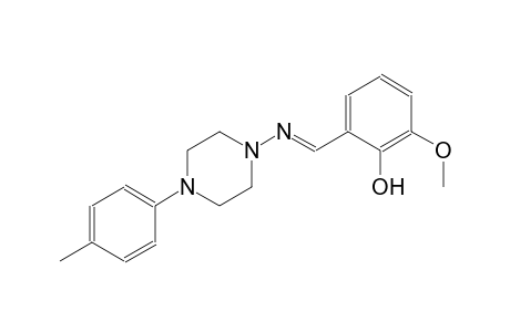 phenol, 2-methoxy-6-[(E)-[[4-(4-methylphenyl)-1-piperazinyl]imino]methyl]-