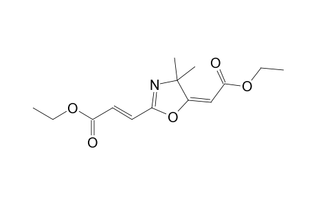 (E)-3-[(5E)-5-(2-ethoxy-2-keto-ethylidene)-4,4-dimethyl-2-oxazolin-2-yl]acrylic acid ethyl ester