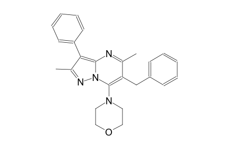 6-benzyl-2,5-dimethyl-7-(4-morpholinyl)-3-phenylpyrazolo[1,5-a]pyrimidine
