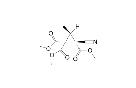 (E)-Trimethyl 2-cyanocyclopropane-3-methyl-1,1,2-tricarboxylate