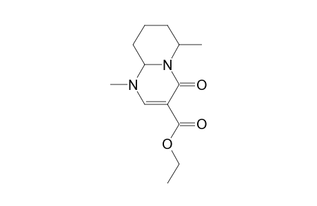 4H-Pyrido[1,2-a]pyrimidine-3-carboxylic acid, 1,6,7,8,9,9a-hexahydro-1,6-dimethyl-4-oxo-, ethyl ester