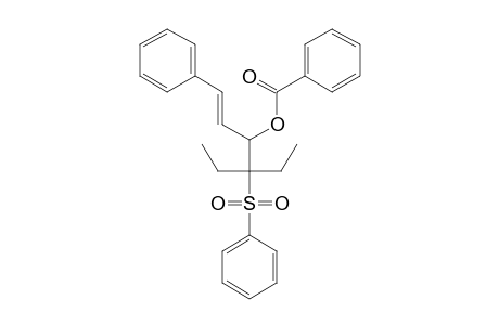 (E)-4-ETHYL-1-PHENYL-4-(PHENYL-SULFONYL)-HEX-1-EN-3-YL-BENZOATE